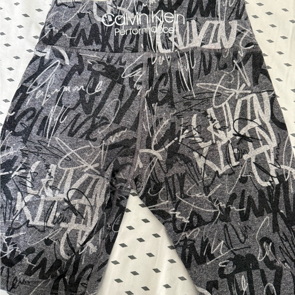 Calvin Klein Gray Textured Fabric